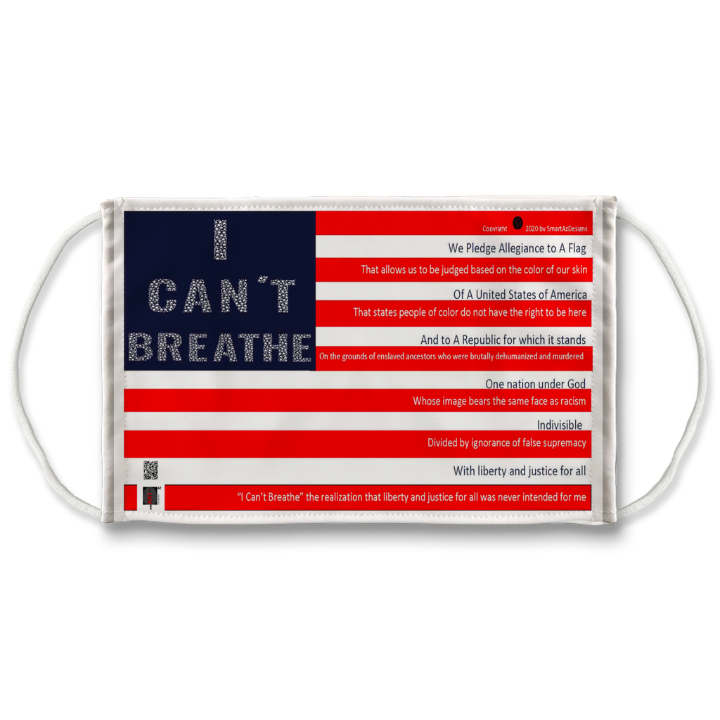 I Can't Breathe Flag Face Mask