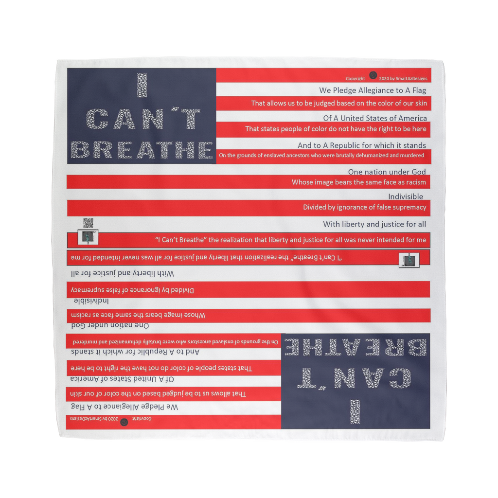 I Can't Breathe Flag Bandana
