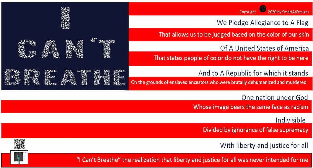 I Can't Breathe Flag (3' x 2' or 2'x1')