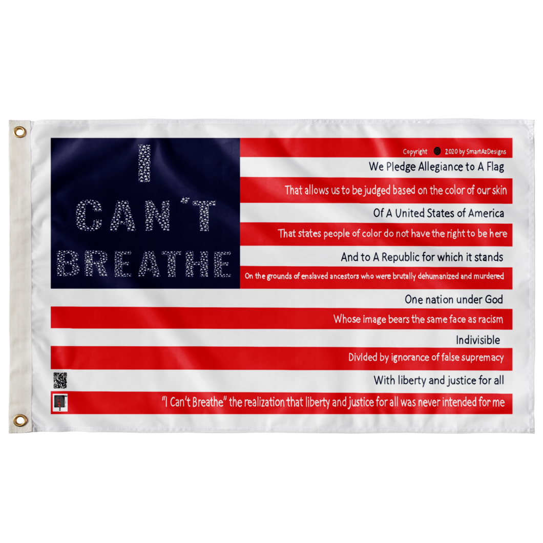 I Can't Breathe Wall Flag (36